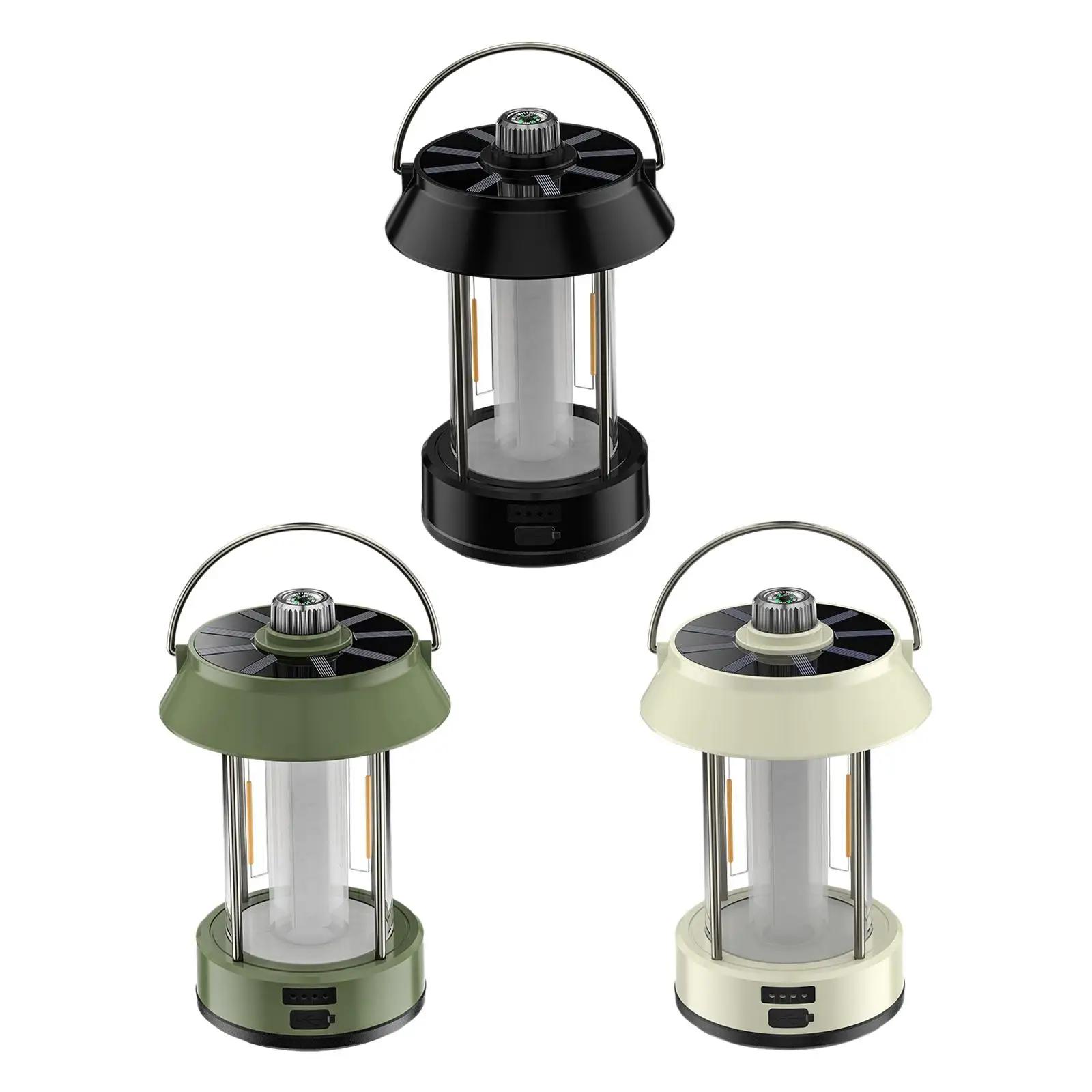Camp Tent Lamp Solar Powered LED Camping Lantern for Outages Party